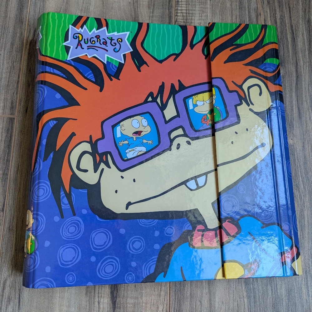 Rugrats vintage Trapper Keeper binder With Velcro Closure 12x 11.75x2 1997, 1998